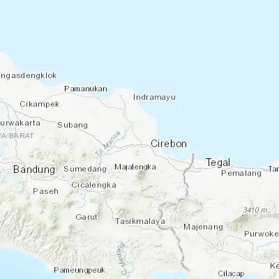 Map showing location of Arjawinangun (-6.645280, 108.410280)