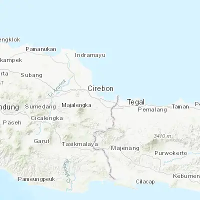 Map showing location of Astanajapura (-6.801700, 108.631100)