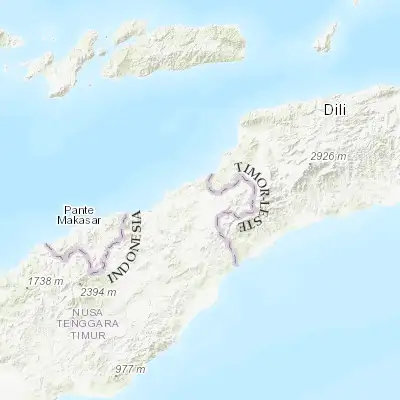 Map showing location of Atambua (-9.106110, 124.892500)