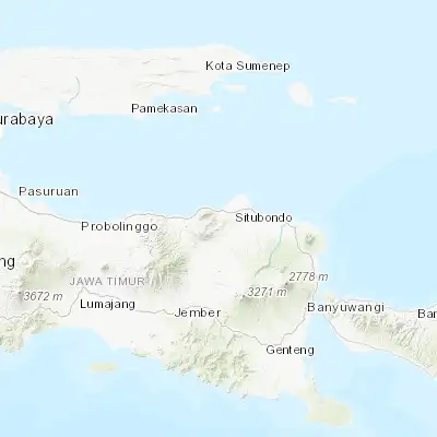 Map showing location of Balung (-7.733330, 113.916670)