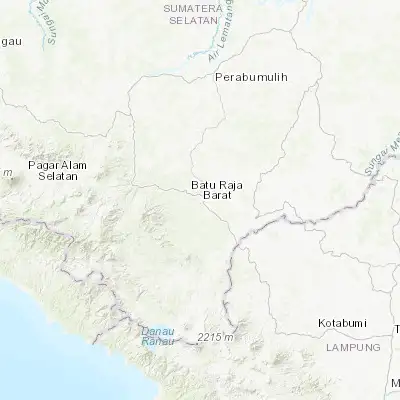 Map showing location of Baturaja (-4.128910, 104.166950)