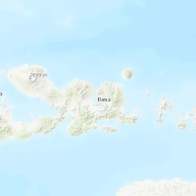 Map showing location of Bima (-8.460060, 118.726670)