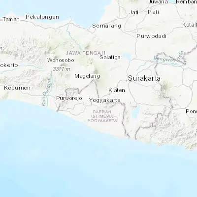 Map showing location of Candi Prambanan (-7.750000, 110.494170)