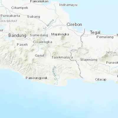 Map showing location of Ciamis (-7.325700, 108.353400)