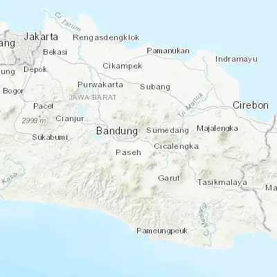 Map showing location of Cileunyi (-6.938890, 107.752780)
