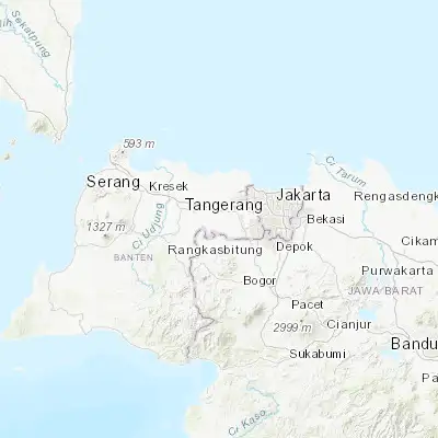 Map showing location of Curug (-6.265830, 106.556390)