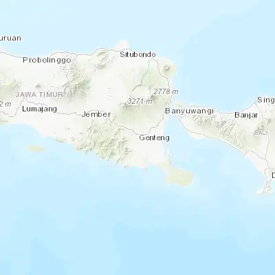 Map showing location of Gambiran Satu (-8.393900, 114.146400)