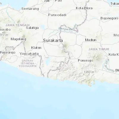 Map showing location of Jatiroto (-7.883330, 111.116670)