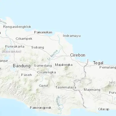 Map showing location of Jatiwangi (-6.733610, 108.262780)