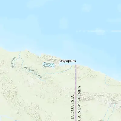 Map showing location of Jayapura (-2.533710, 140.718130)