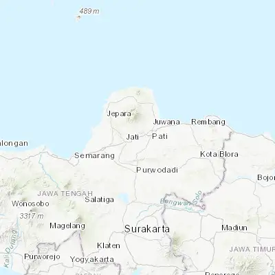 Map showing location of Jekulo (-6.805700, 110.926200)