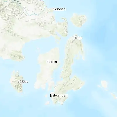 Map showing location of Katobu (-4.829900, 122.726000)