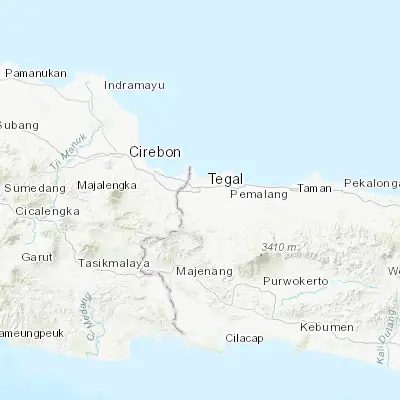 Map showing location of Ketanggungan (-6.938300, 108.891000)
