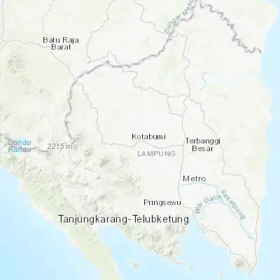 Map showing location of Kotabumi (-4.825050, 104.881700)