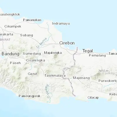 Map showing location of Kuningan (-6.975830, 108.483060)