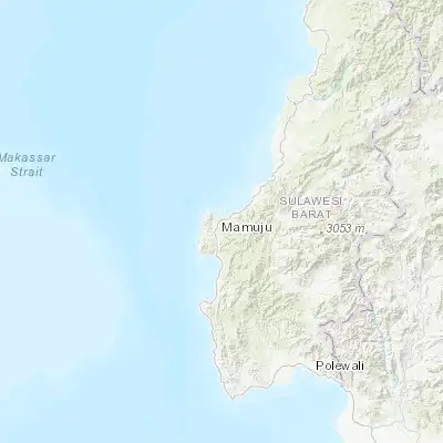 Map showing location of Mamuju (-2.680560, 118.886110)