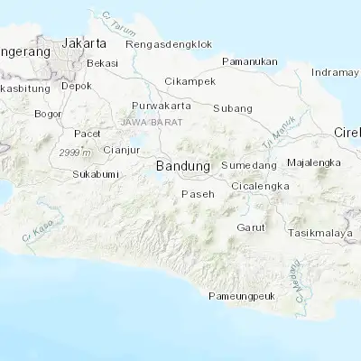 Map showing location of Margahayukencana (-6.970830, 107.567500)