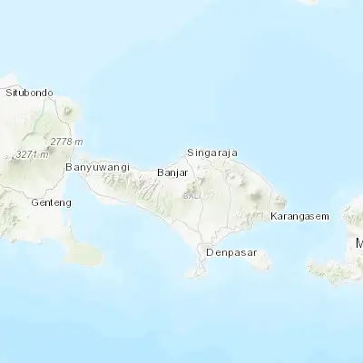 Map showing location of Munduk (-8.268660, 115.079470)