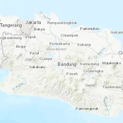 Map showing location of Padalarang (-6.837780, 107.472780)