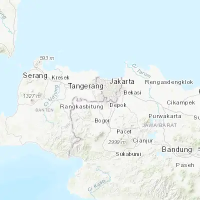 Map showing location of Pamulang (-6.342780, 106.738330)