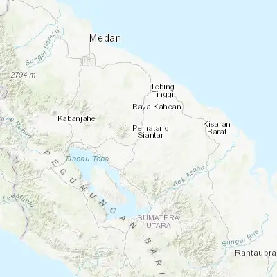 Map showing location of Pematangsiantar (2.959500, 99.068700)