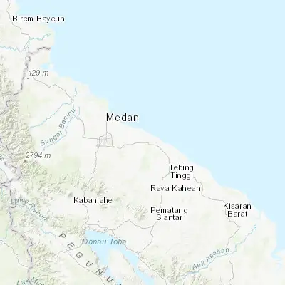 Map showing location of Perbaungan (3.567900, 98.956000)