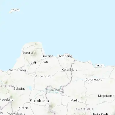 Map showing location of Rembangan (-6.703600, 111.341600)
