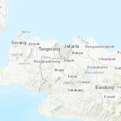 Map showing location of Sawangan (-6.402780, 106.774440)