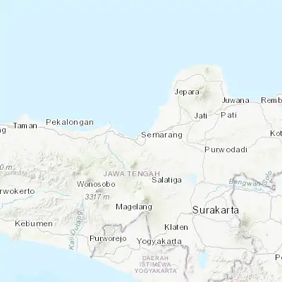 Map showing location of Semarang (-6.993060, 110.420830)