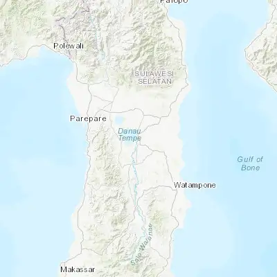 Map showing location of Sengkang (-4.127900, 120.029700)