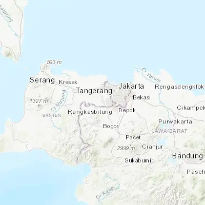 Map showing location of Serpong (-6.316940, 106.664170)