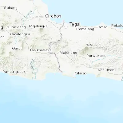 Map showing location of Sidareja (-7.484600, 108.792300)