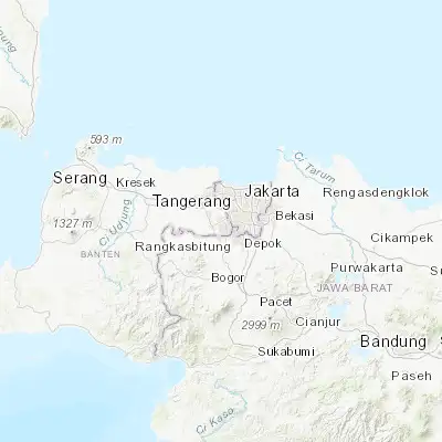 Map showing location of South Tangerang (-6.288620, 106.717890)