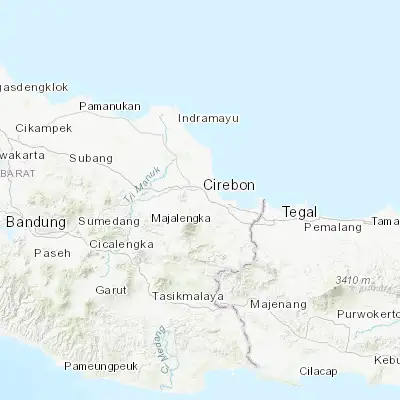 Map showing location of Sumber (-6.760280, 108.483060)