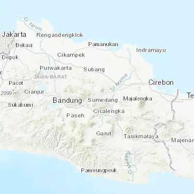 Map showing location of Sumedang Utara (-6.850000, 107.916670)