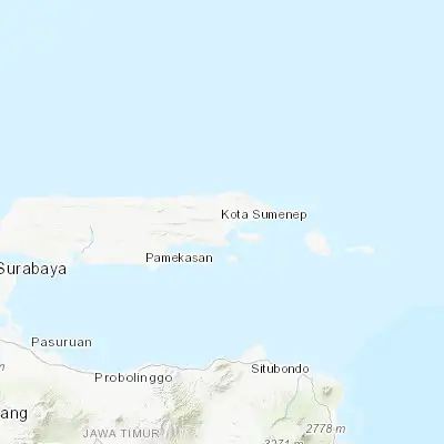 Map showing location of Sumenep (-7.011520, 113.860420)