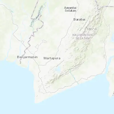 Map showing location of Sungairaya (-3.286400, 115.056100)