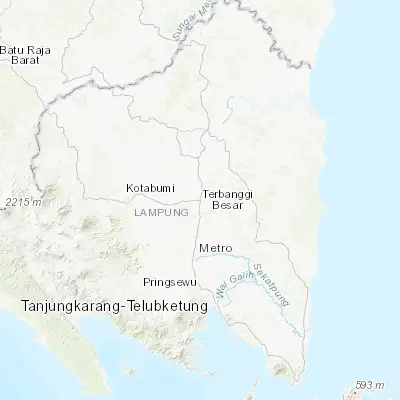 Map showing location of Terbanggi Besar (-4.878980, 105.218180)