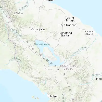 Map showing location of Tomok Bolon (2.652100, 98.860800)