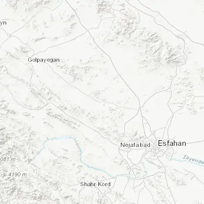 Map showing location of Alavijeh (33.054800, 51.083310)