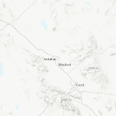 Map showing location of Ardakān (32.310010, 54.017470)