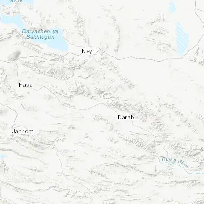 Map showing location of Dārāb (28.751710, 54.540650)