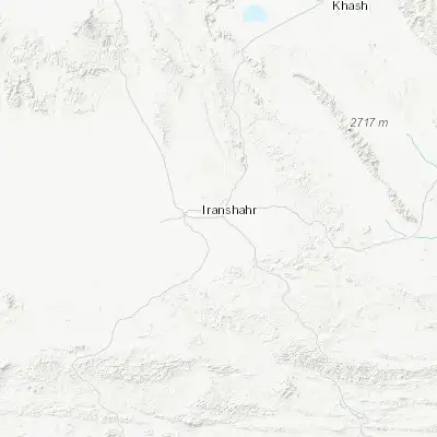Map showing location of Iranshahr (27.202450, 60.684760)