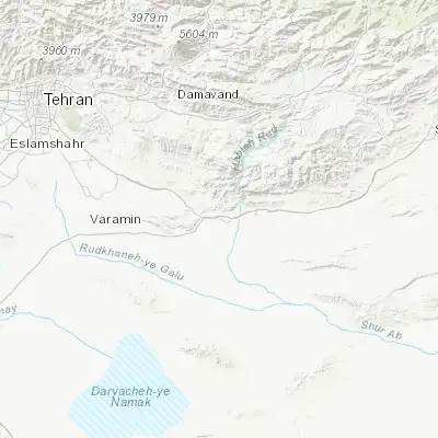 Map showing location of Īstgāh-e Rāh Āhan-e Garmsār (35.234550, 52.309420)