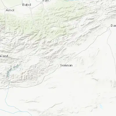 Map showing location of Mahdishahr (35.710710, 53.353940)