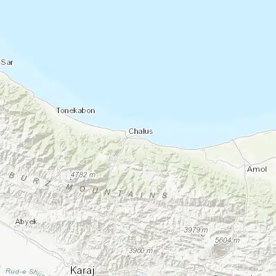 Map showing location of Nowshahr (36.648520, 51.496210)