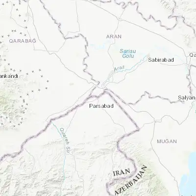 Map showing location of Pārsābād (39.648200, 47.917400)