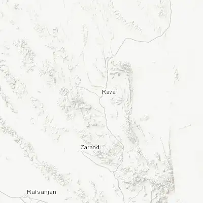 Map showing location of Rāvar (31.265620, 56.805450)