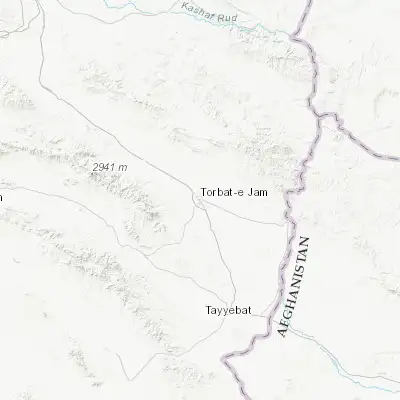 Map showing location of Torbat-e Jām (35.244000, 60.622500)