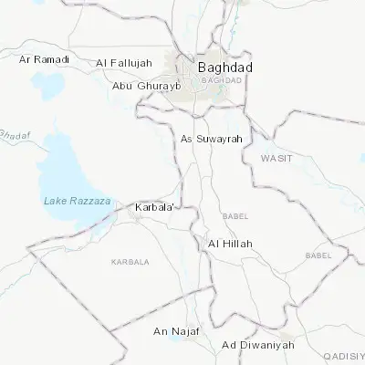 Map showing location of Al Musayyib (32.778720, 44.290050)